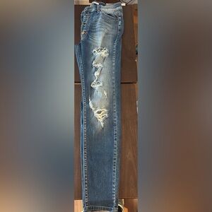 KanCan Women’s  Ripped Denim Jeans - Blue